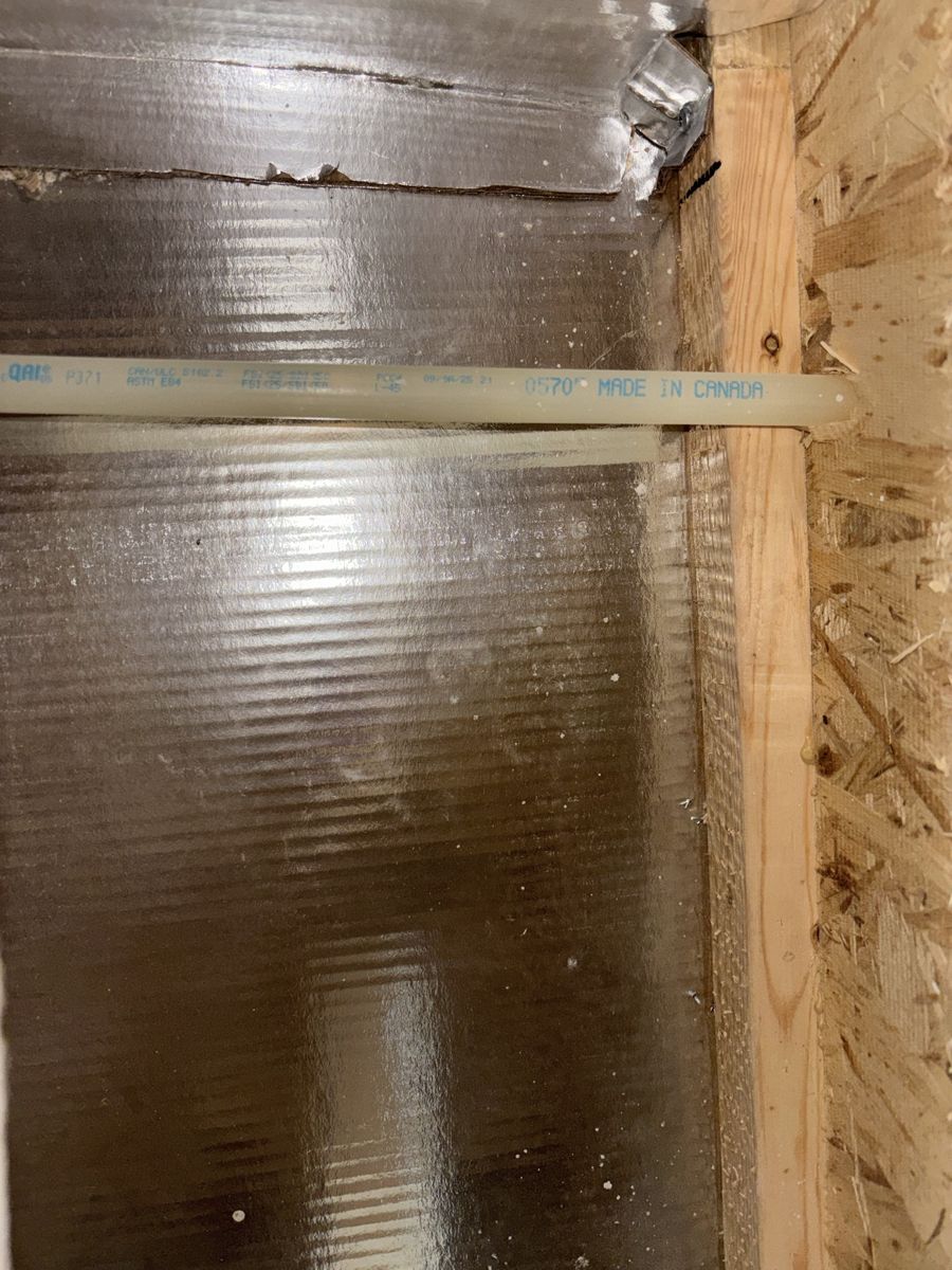 The same duct panel after cleaning, clean and shiny