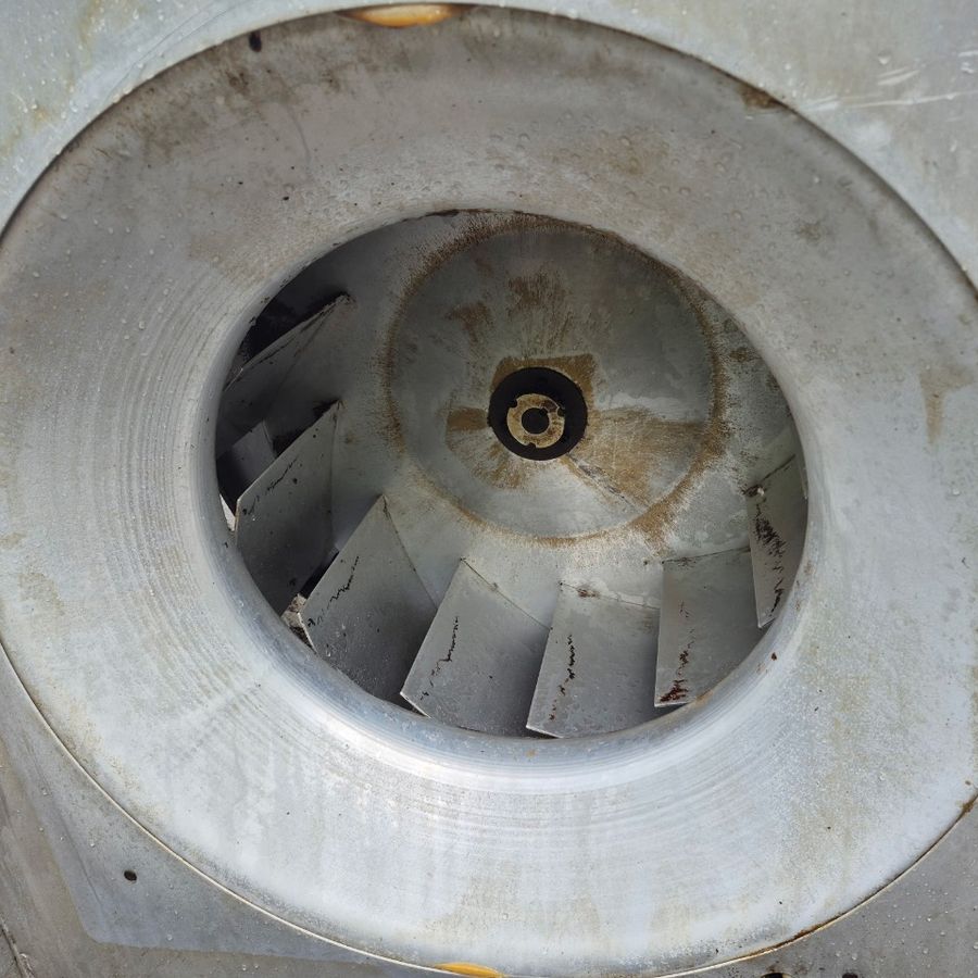 The same exhaust fan after cleaning